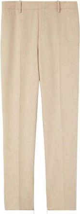 Off-white Logo Tag Broek - Heren - Straight fit broeken - Beige - S - Wol - Broeken