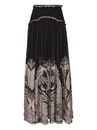 Zimmermann Maxi-rok met ruches - Zwart