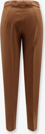 Max Mara Womens Pegno Trousers Viscose Blend Brown