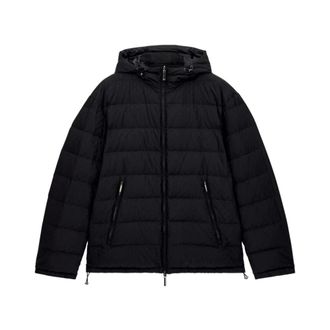 Emporio Armani Omkeerbaar Nylon Donsjack - Heren - Jassen - Zwart - Maat: XL Nylon