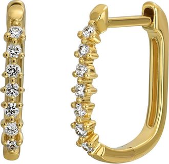 Bony Levy Rita Diamond Hoop Earrings in 18K Yellow Gold/Diamond at Nordstrom