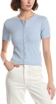 Rag & Bone Essie Rib Button Top