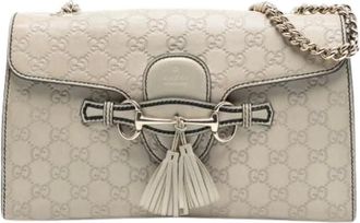 Gucci Pre-owned Shoulder Bags, female, White, Size: ONE SIZE Pre-owned Shoulder Bag