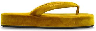 Balenciaga Flip Flops, female, Yellow, Size: 10 US Jet Lag Platform Slides