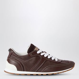 Brunello Cucinelli Brown Runners sneakers in Soft leather
