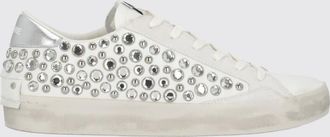 Crime London Sneakers Distressed in pelle con borchie e strass