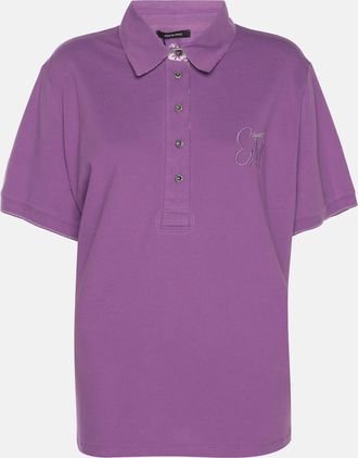 Elena Miro Purple Jersey Polo T-Shirt