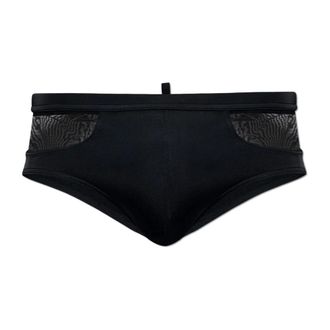 Dsquared2 Beachwear, male, Black, Size: 2XS Swim Briefs