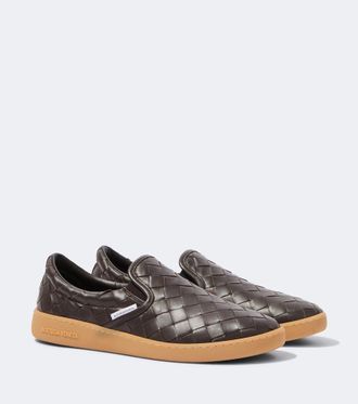 Bottega Veneta Zapatillas slip-on Sawyer de piel Intrecciato