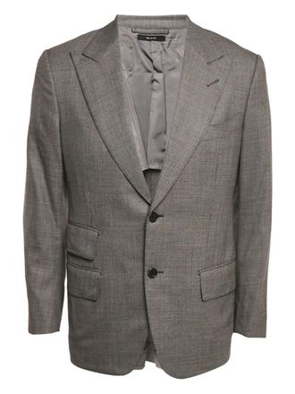 Tom Ford flap-pocket wool blazer - men - Wool - L - Grey