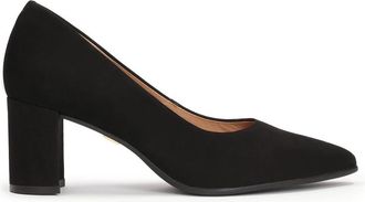 Kazar Zwarte nubuck minimalistische stijl pumps - Dames - Pumps - Zwart - 37 EU - Schoenen