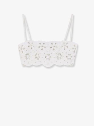 Dolce & Gabbana Top in cotone con ricamo cut-out - DOLCE & GABBANA - gender_Woman