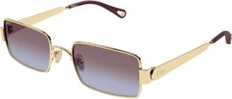 Chlo&eacute; Holly Zonnebril - unisex - Zonnebrillen - Geel - 53 MM - Accessoires
