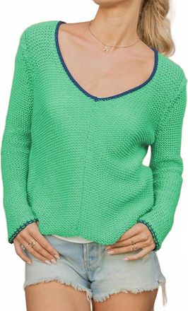 Wooden Ships Maui V Cotton In Verdigris/ Indigo