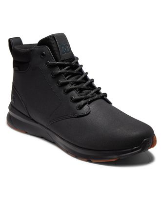 DC Stiefel DC SHOES Mason 2, Herren, Gr. 10 (43), schwarz, Obermaterial: Leder [Kuh] / Futter: Textil / Aussensohle: Gummi, Schuhe Stiefel