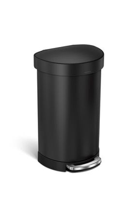 Simplehuman 45L semi-round step can in Matte Black at Nordstrom