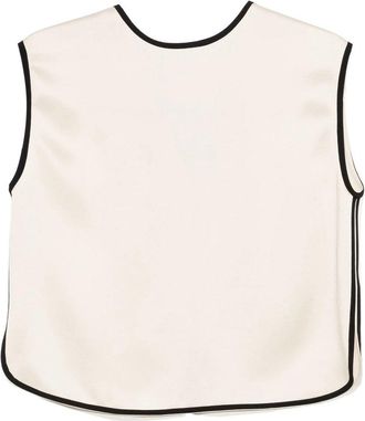 Forte_Forte Top Shiny Envers Satin