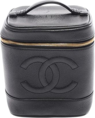 Chanel Trousse con logo CC anni 2000-02 - Nero