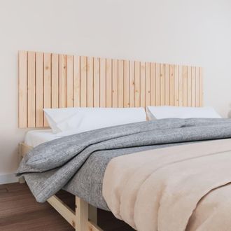 vidaXL Cabecero De Cama De Pared Madera Maciza De Pino 204x3x60 Cm Vidaxl