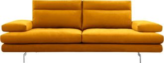 CALIA ITALIA 3-Sitzer »Toby Wing, Designsofa mit hohem Sitzkomfort, bequem und elegant« inklusive Sitztiefenverstellung, Füsse in Chrom glänzend