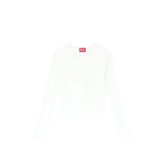 Diesel Rucked-up Long-sleeve T-shirt In Double-layer Jersey