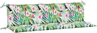 vidaXL Cojines Banco De Jard&iacute;n 2 Uds Tela Oxford Multicolor Vidaxl