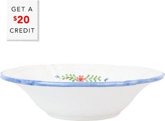 Vietri Vietri Bella Rosa Serving Bowl With $20 Credit