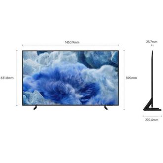 Samsung tvc led 65 qled smart tv HDR10+ wifi 3 hdmi 2USBQUANTUM ots lite slim