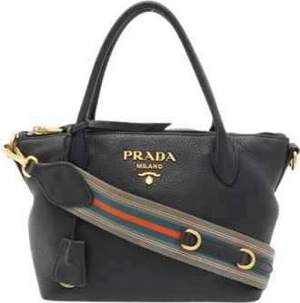 Prada Pre-owned Vintage Schoudertas - Dames - Vintage Handtas - Zwart - ONE Size - Leer - Vintage