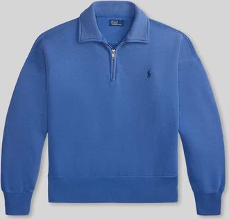 Polo Ralph Lauren Sweatshirt mit Label-Stitching in Blau, Gr&ouml;&szlig;e XXL