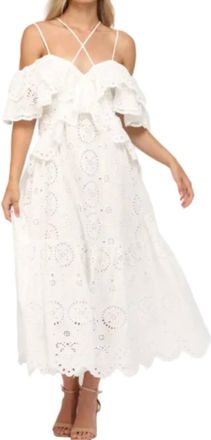 Fate Womens Jessalyn Dress In White