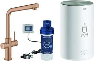 GROHE Red Duo Grifo Mezclador Y Caldera Tama&ntilde;o M, Ca&ntilde;o L