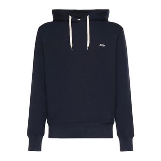 Autry Hoodies, male, Blue, Size: XL Embroidered Logo Hoodie