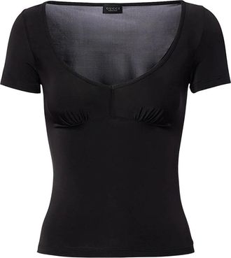 Gucci S/S T-Shirt - Dames - T-shirts - Zwart - L - Katoen - Tops