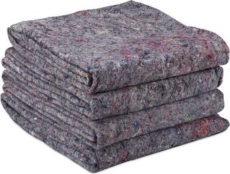 Relaxdays 16 Mantas Para Mudanzas, Mantas De Vlies Para Muebles, 150 X 200 Cm, Mantas De Transporte, Color Gris, En Set