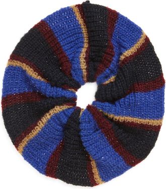 Damson Madder Knit Scrunchie in Blue Multi at Nordstrom