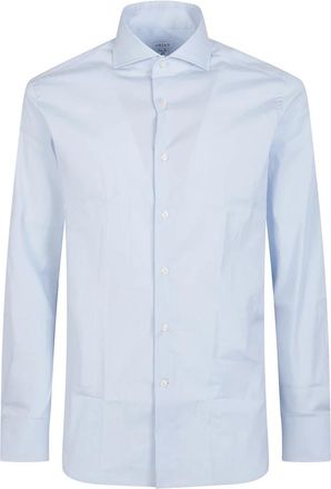 Orian Long Sleeve Super Slim Shirt - Heren - Zakelijke Overhemden - Blauw - S - Overhemden