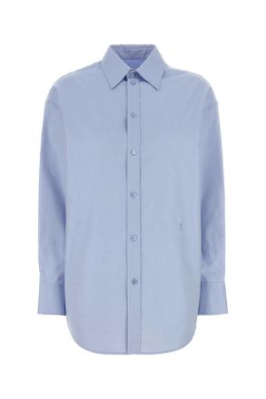 Saint Laurent Powder Blue Oxford Shirt