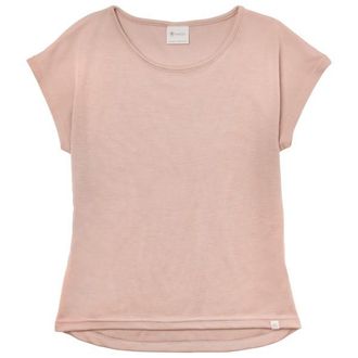 Engel Shirt &uuml;berschnittene Schulter Merinoshirt f&uuml;r Damen | dustyrose