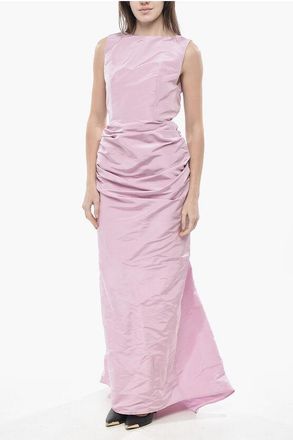 Super Blond Silk Mermaid Dress with Deep Back Neckline size 38