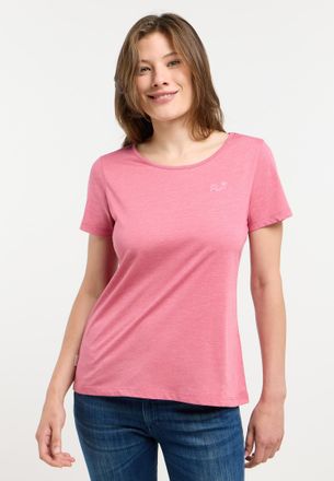 Ragwear Kurzarmshirt RAGWEAR MINTTA, Damen, Gr. XS, rosa (rose), Jersey, Obermaterial: 50% Baumwolle, 50% Polyester, bedruckt, h&uuml;ftbedeckend, Rundhals, Shirts