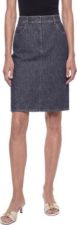 Fendi FF Denim Skirt