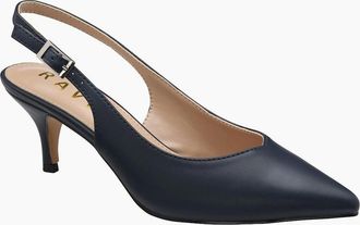 Ravel Womens Foston Womens Slingback Court Shoes - Black - Size: 5