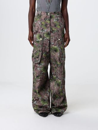 Liu Jo Pantaloni cargo in cotone stampato con strass