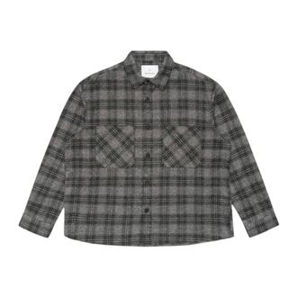 Edwin Camisa Ace LS - Shirts - Hombre - Gris - S
