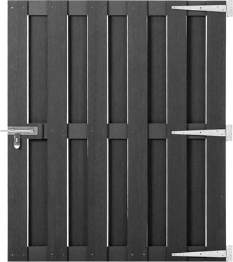 vidaXL Puerta De Jard&iacute;n De Wpc Gris 100x112 Cm Vidaxl