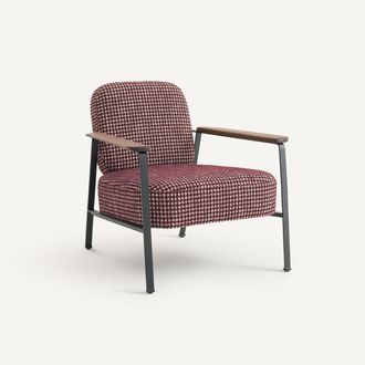 AM.PM Metalen fauteuil met jacquardprint, ABRAXAS