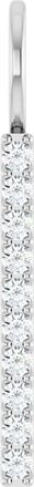 Diamond2Deal 14k Gold 1/6ct Lab-Grown Diamond Bar Charm Pendant