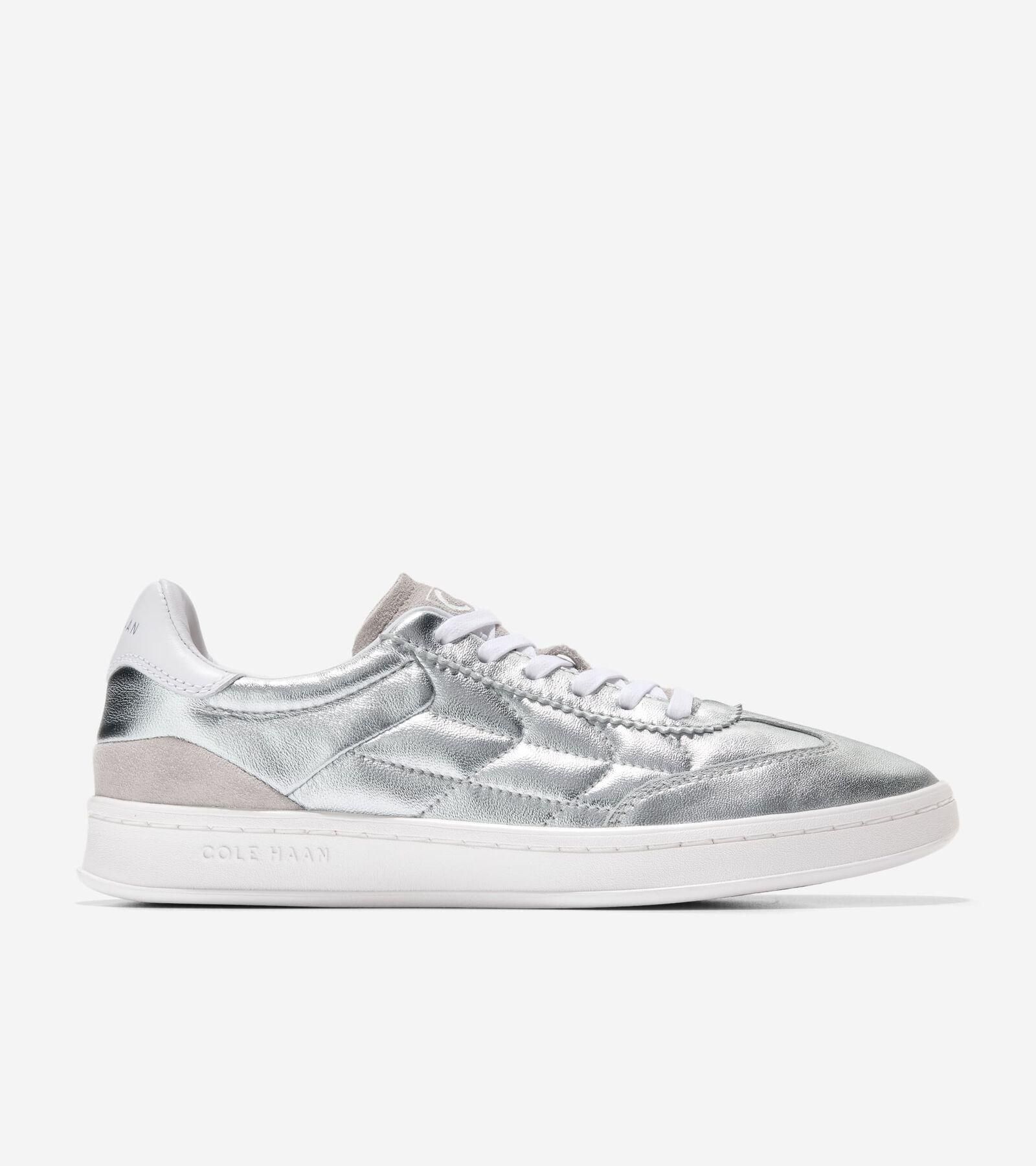Moncler Trailgrip Gtx Silver Leather Blend Sneakers from