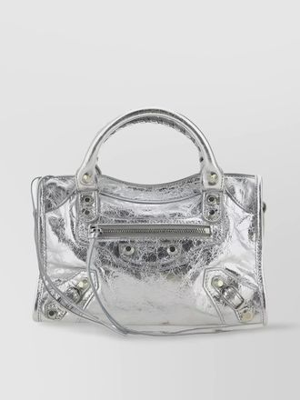 Balenciaga le city mini lamb leather shoulder bag